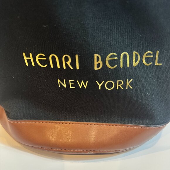 Rare Archive Henri Bendel NY Bendel Girl Canvas & Leather Bucket Backpack main image 11